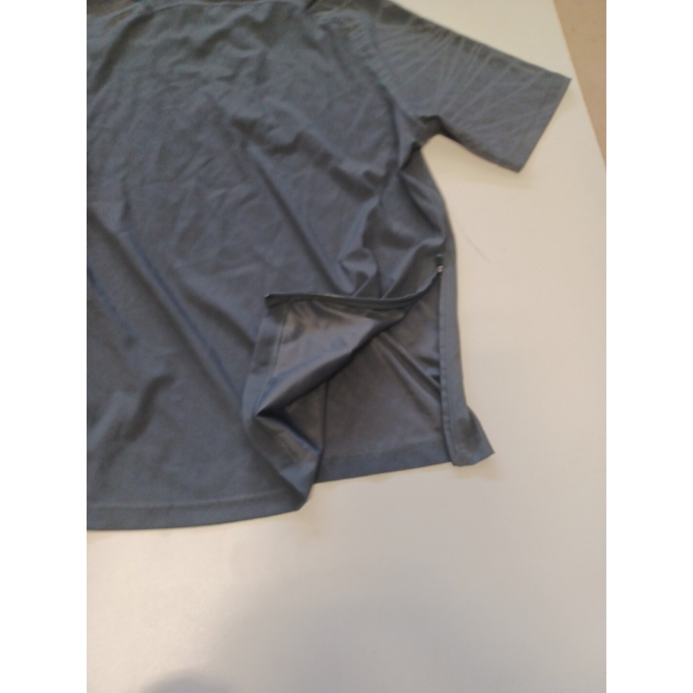Under Armour Pullover 1/4 Zip Gray HeatGear Loose Short Sleeve Size M - Picture 5 of 6